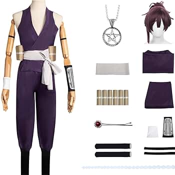 Amazon.com: WJZAHB Yuzuriha Cosplay Costume Purple Uniform